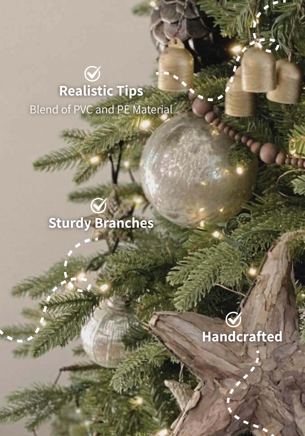 8' Alpine Fir Artificial Christmas Tree Unlit - Image 3