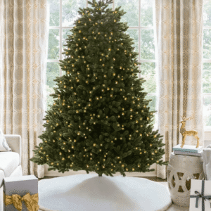 9' Aspen Fir Tree with 2000 Warm White & Multi-Color LED Lights