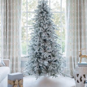 6.5' Queen Flock® Slim Artificial Christmas Tree Unlit