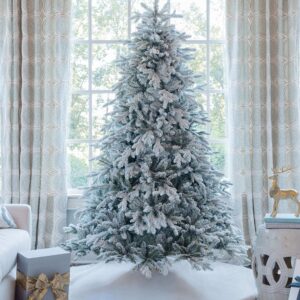 9' Queen Flock® Artificial Christmas Tree Unlit