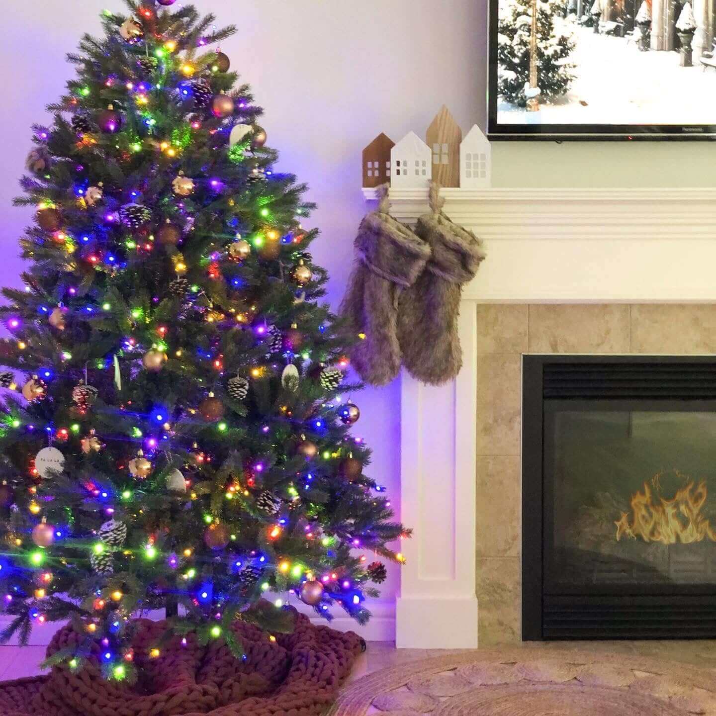 12' King Fraser Fir Tree 2300 Warm White & Multi-Color LED Lights - OPEN BOX - FINAL SALE - Image 13