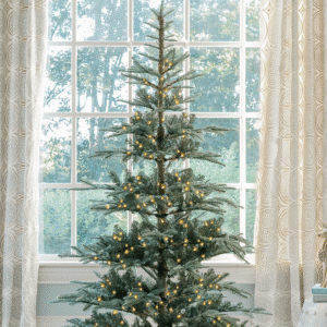 7' King Noble Fir Tree with Warm White LED Lights - OPEN BOX - FINAL SALE