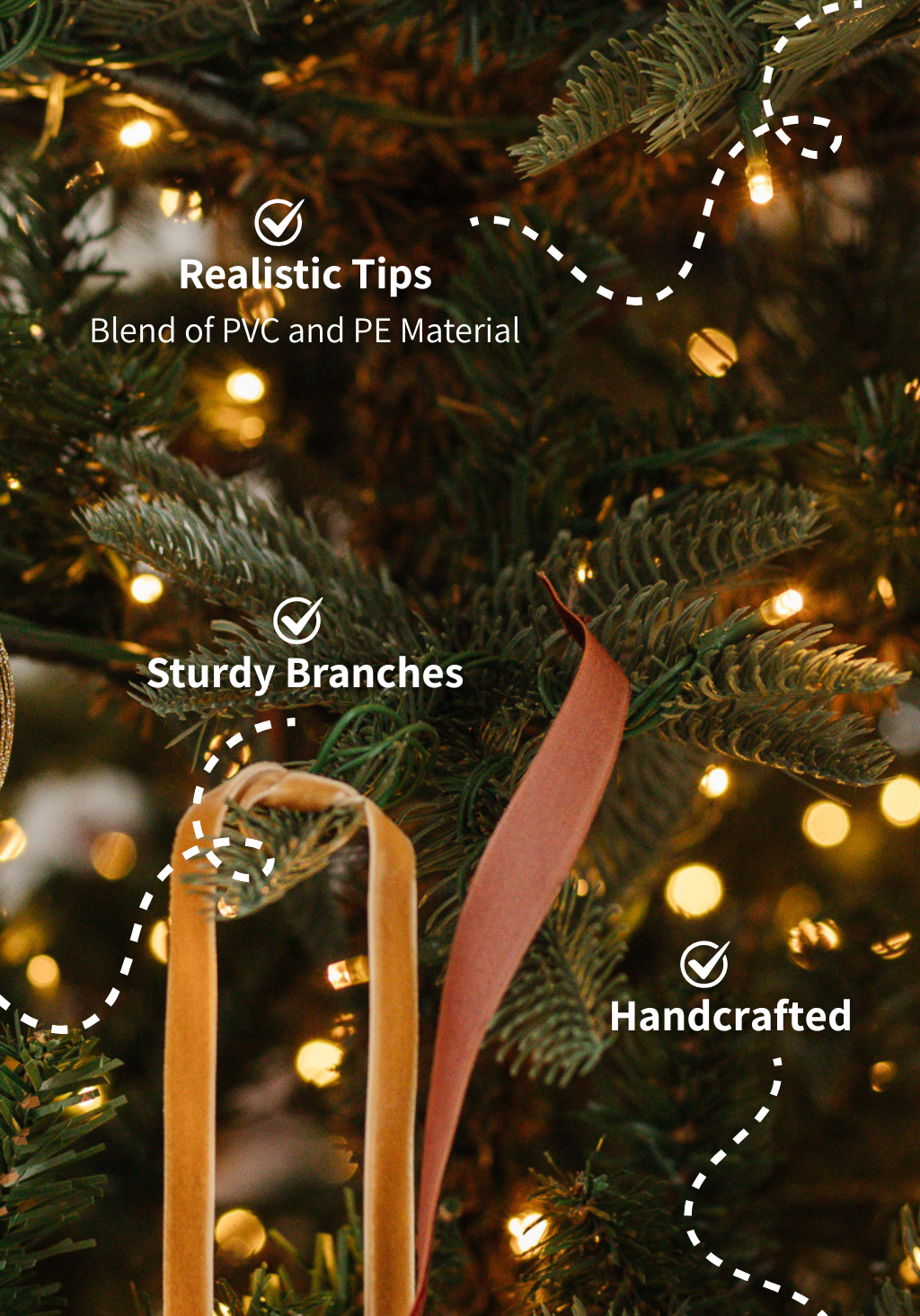 7' King Noble Fir Artificial Christmas Tree Unlit - Image 3