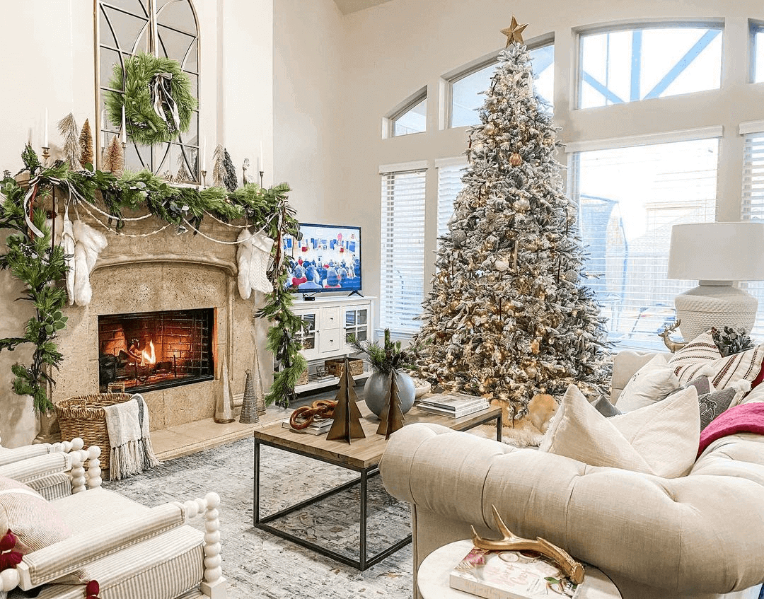 7.5' Queen Flock® Tree with Warm White LED Lights - OPEN BOX - FINAL SALE - Image 17