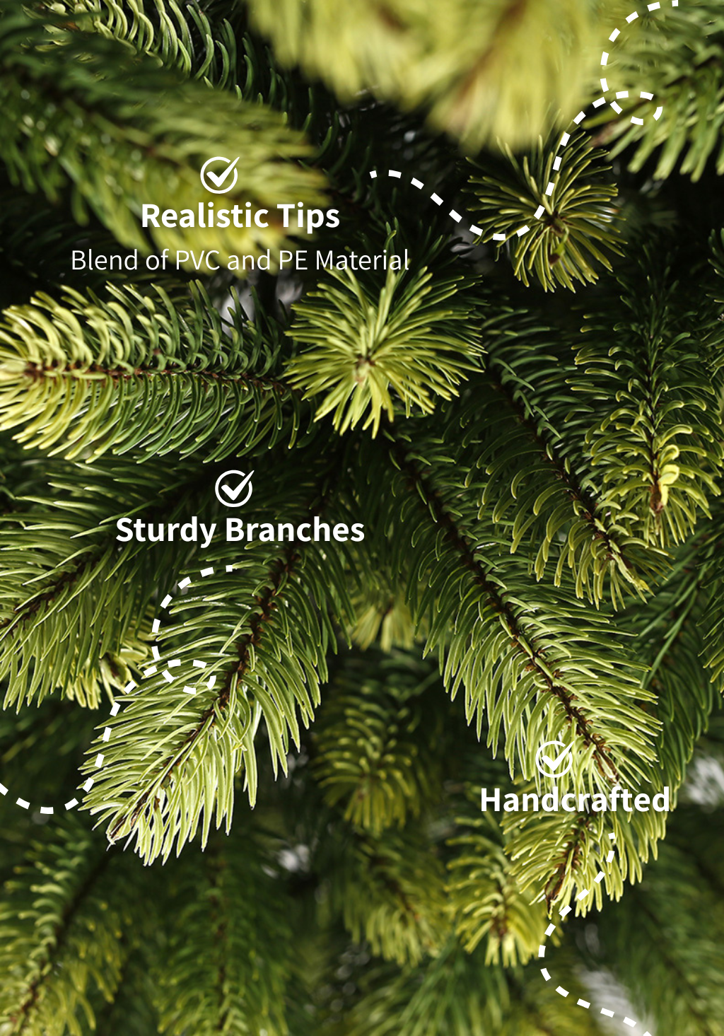 7.5' Royal Fir Slim Tree Unlit - OPEN BOX - FINAL SALE - Image 3