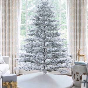 9' Rushmore Flock Artificial Christmas Tree Unlit