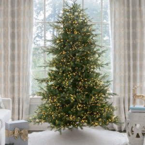 6.5' Silverpeak Fir™ Artificial Christmas Tree 2500 Warm White & Multi-Color Twinkle LED Lights