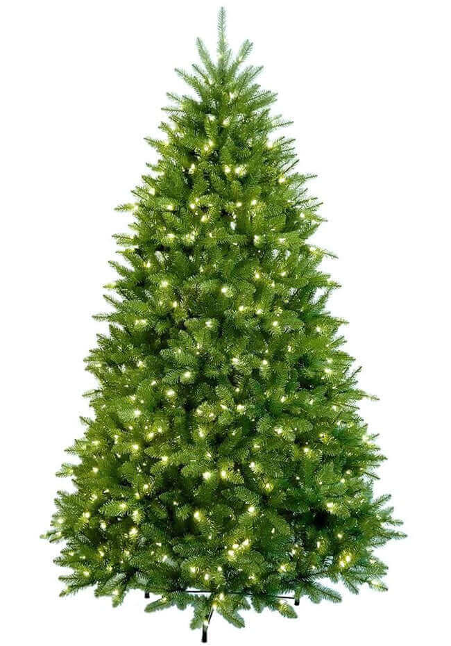 7.5' Yorkshire Fir Tree with Warm White LED Lights - OPEN BOX - FINAL SALE - Image 4
