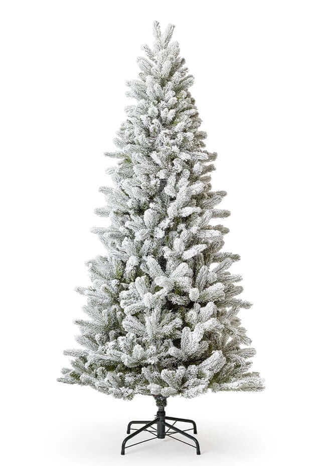 7.5' King Flock® Slim Tree Unlit - OPEN BOX - FINAL SALE - Image 2