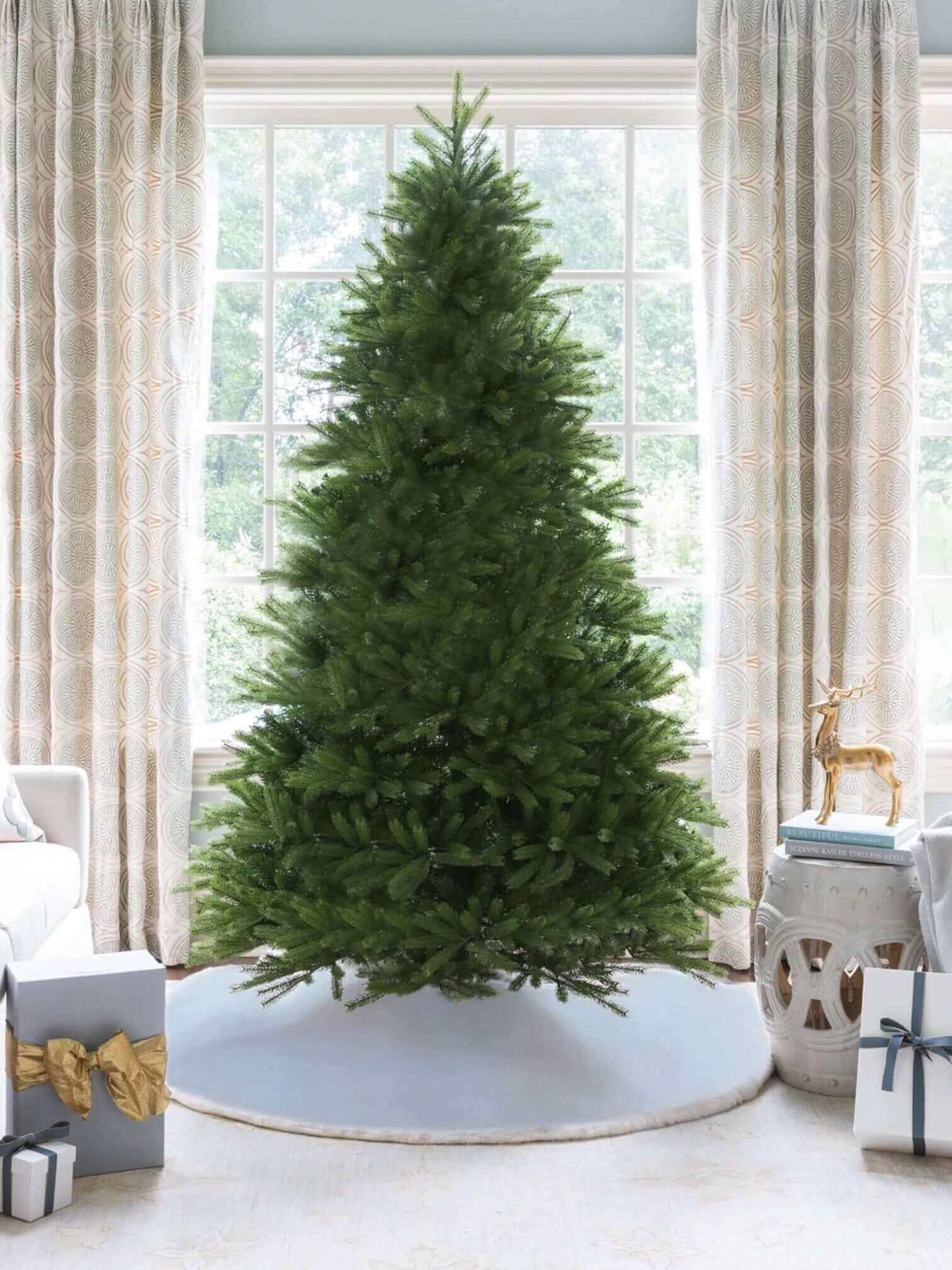 12' King Fraser Fir Tree 2300 Warm White & Multi-Color LED Lights - OPEN BOX - FINAL SALE - Image 2