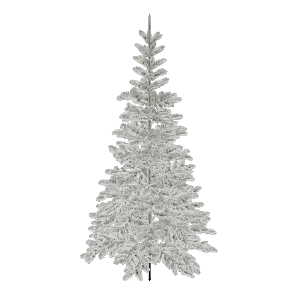 8' King Noble Flock Artificial Christmas Tree Unlit - FINAL SALE - Image 14