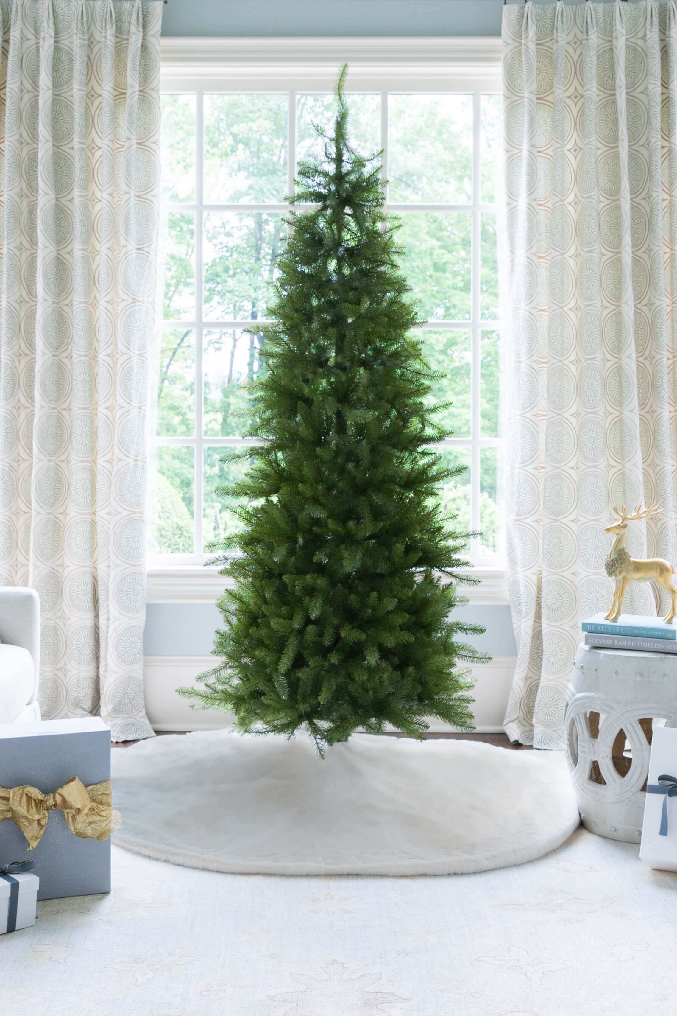 7.5' Yorkshire Fir Slim Tree Unlit - OPEN BOX - FINAL SALE